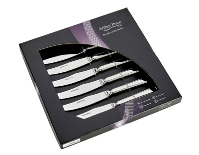 steak knifes set Arthur Price Harley